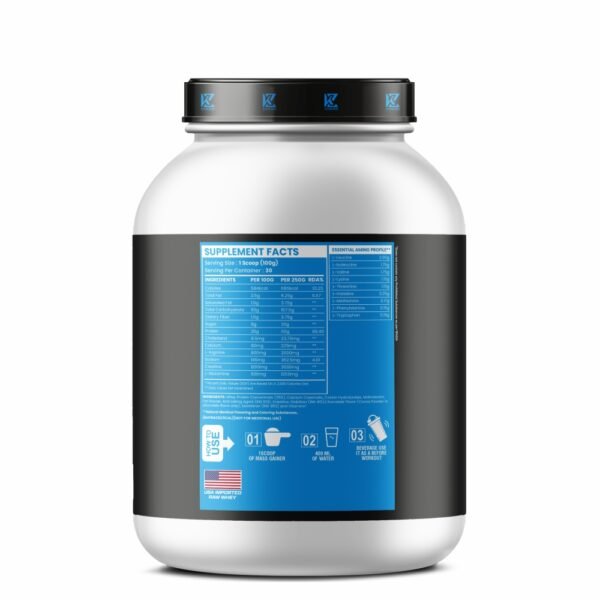 Mass Gainer - chocolate back Kingzen Nutrition | Mass Gainer | Advance Weight Gaining Blend