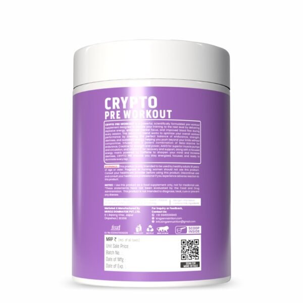 crypto - guava add Kingzen Nutrition | Crypto Pre-workout